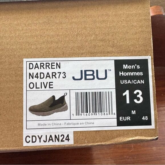 Jambu Men\'s Darren On The Go Shoes Arch Support All-Day Comfort Olive 13 NIB NWT main image 14